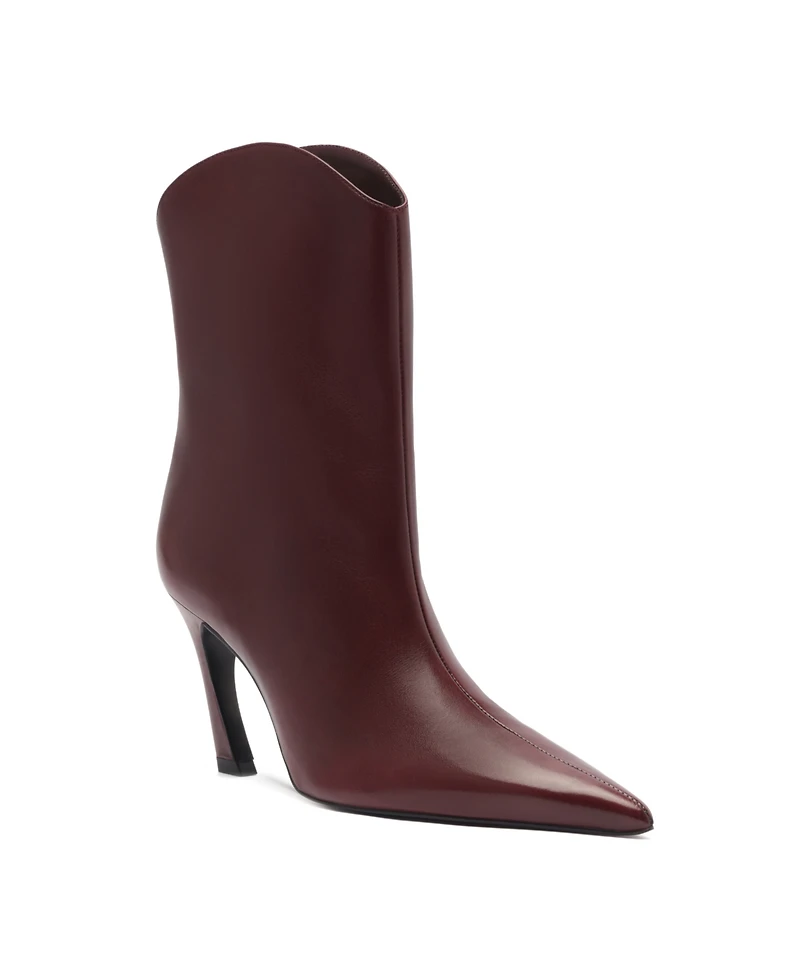 Schutz Women's Maryann Curve Pointy Toe Booties