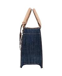 True Religion Bombe Logo Denim Tote