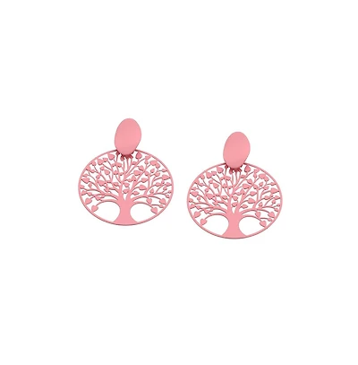 Sohi Women's Orange Tree Filigree Drop Earrings