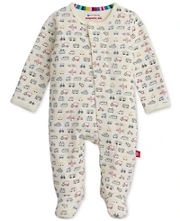 Magnetic Me Baby Cotton Footed Coveralls, 2 Pack