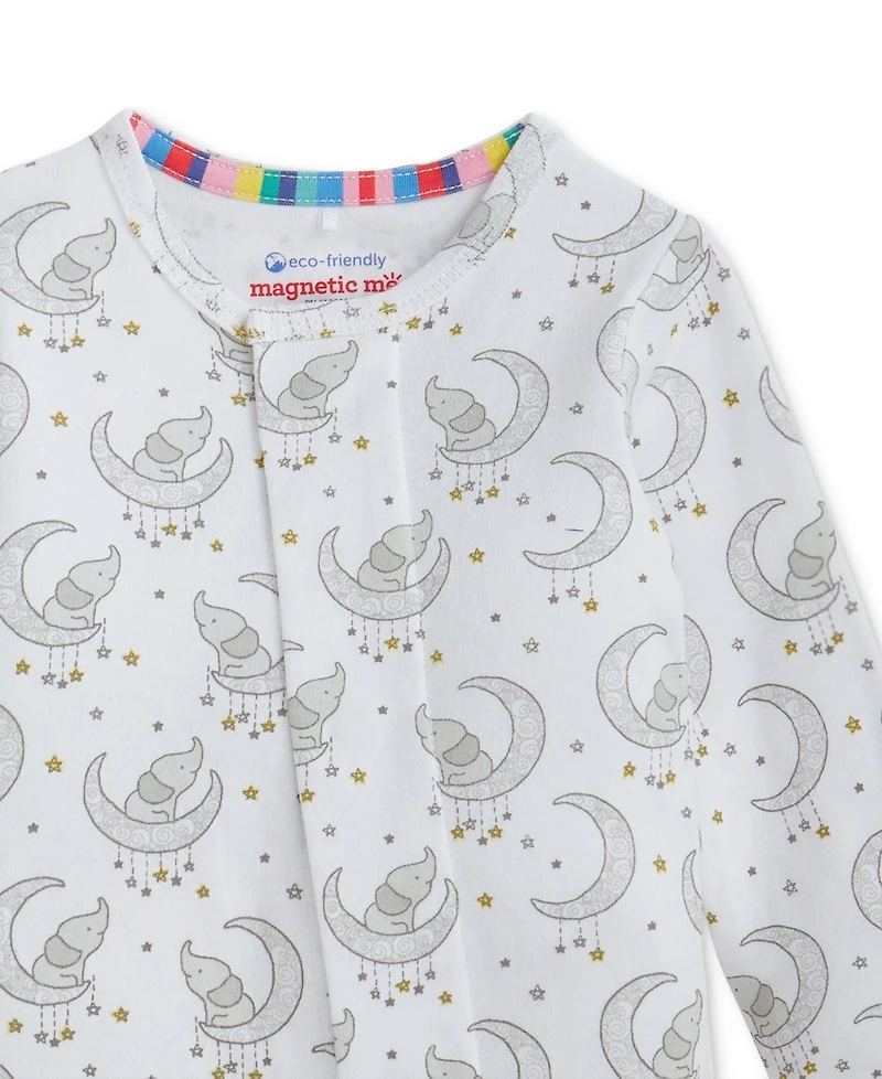 Magnetic Me Baby Cotton Footed Coveralls, 2 Pack