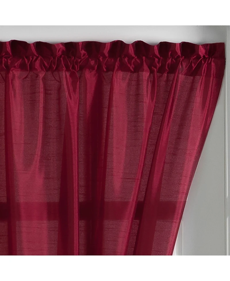 Elrene Home Fashions Colette Faux Silk Side Door Window Panel