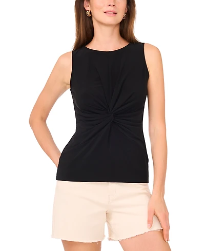Vince Camuto Women's Solid Twist-Front Sleeveless Top