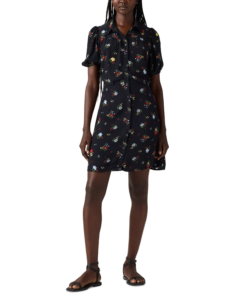 Levi's Women's Cotton Lea Button-Front Mini Dress