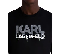 Karl Lagerfeld Paris Men's Dripping Caviar Logo T-Shirt