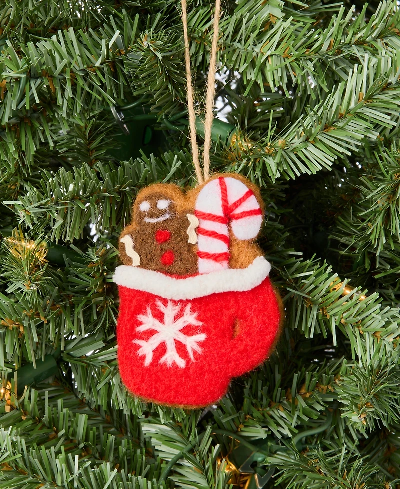 Holiday Lane Gingerbread Village Felted Mug Ornament, Macy's Exclusive