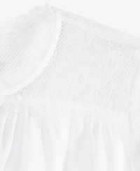 On 34th Women's Long Sleeve Lace-Trim Blouse, Macy's Exclusive
