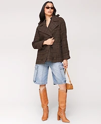 Avec Les Filles Women's Double-Breasted Belted Coat