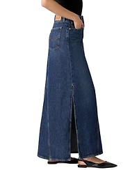Levi's Women's Cotton Iconic Side-Slit Maxi Skirt