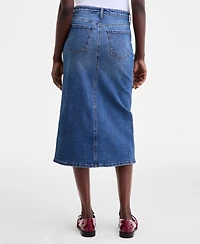 On 34th Women's Denim Midi Skirt, Macy's Exclusive