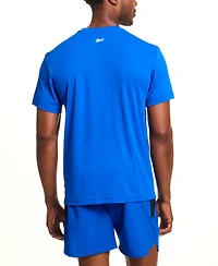 Reebok Distance Short Sleeve Crewneck Graphic Running T-Shirt