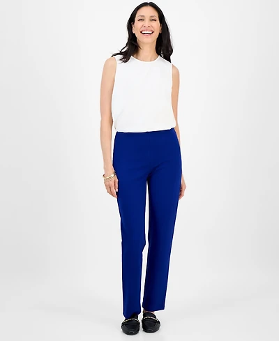 Jm Collection Women's Ponte-Knit Pull-On Ankle Pants, Exclusively at Macy's