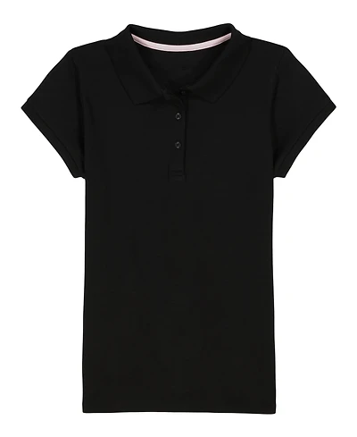Nautica Big Girls Short Sleeve Interlock Polo Shirt