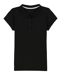 Nautica Big Girls Short Sleeve Interlock Polo Shirt
