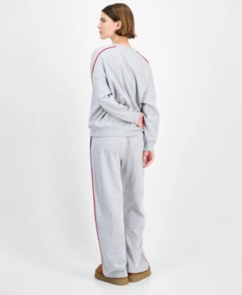Rebellious One Juniors Big Apple Crewneck Sweatshirt Piped Sweatpants