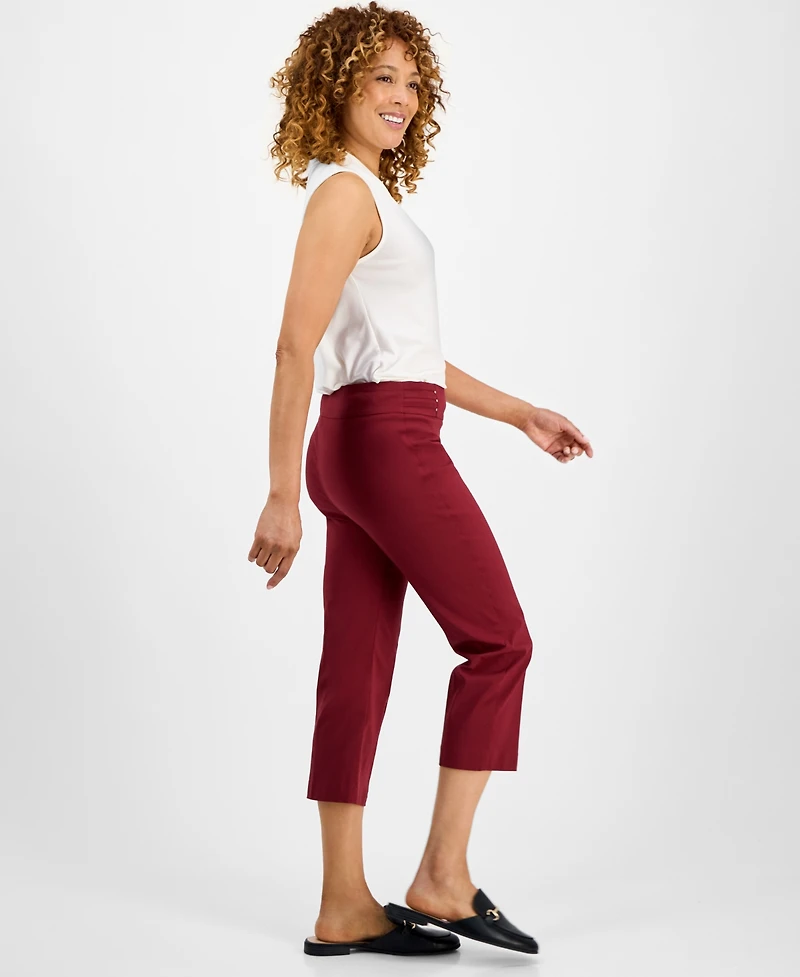 Jm Collection Women's Pull-On Capri Tummy-Control Pants, Exclusively at Macy's