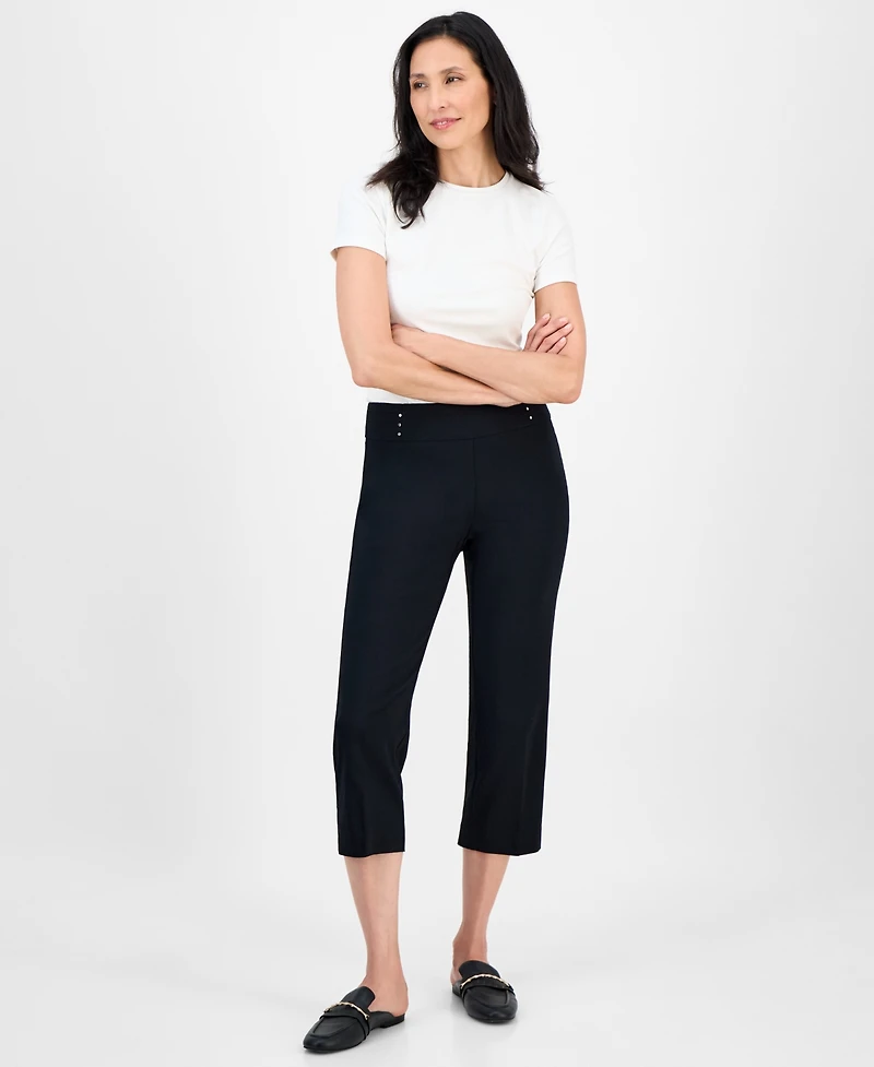 Jm Collection Women's Pull-On Capri Tummy-Control Pants, Exclusively at Macy's