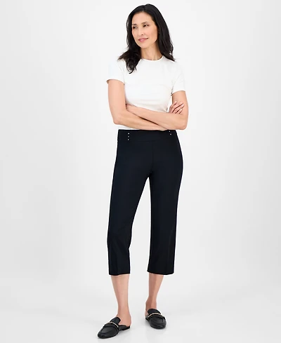 Jm Collection Women's Pull-On Capri Tummy-Control Pants, Exclusively at Macy's