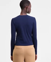 On 34th Women's Long-Sleeve Top, Macy's Exclusive
