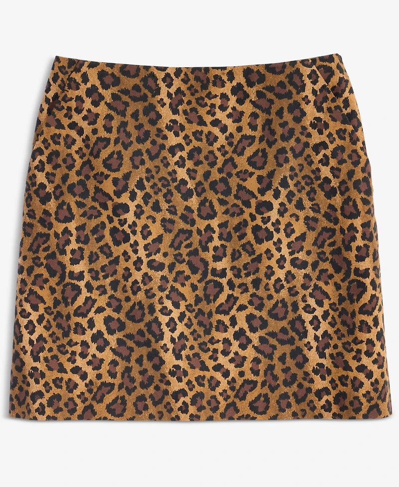 On 34th Women's Sketchy Leopard-Print Mini Skirt, Macy's Exclusive