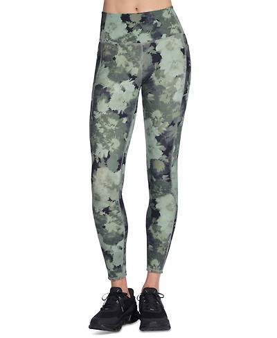 Skechers Women's GoFlex Rib Bloom Printed Leggings