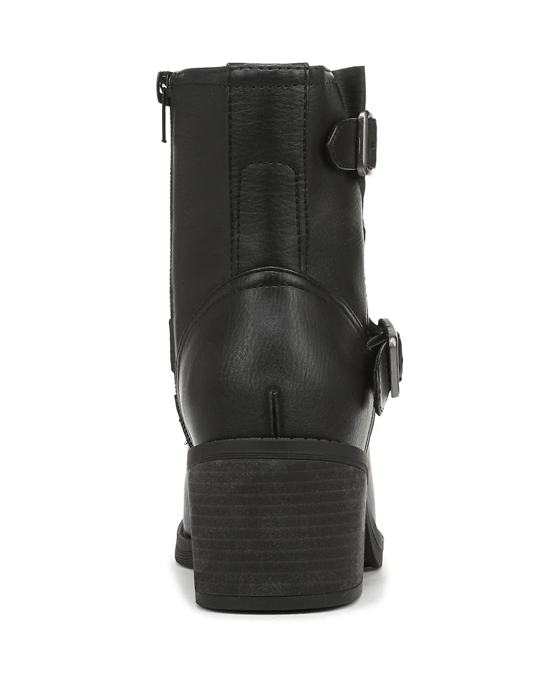 Blowfish Malibu Women's Maeve Round Toe Block Heel Rugged Short Boots