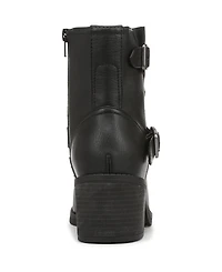 Blowfish Malibu Women's Maeve Round Toe Block Heel Rugged Short Boots