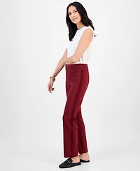 Jm Collection Women's Lace Side Panel Pull-On Pants
