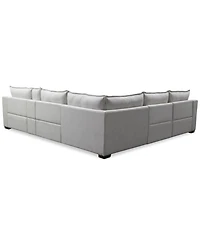 Borsi -Pc. Sectional with Power Recliners & 1 Console