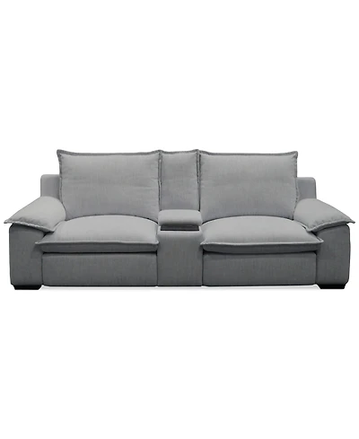 Borsi 3-Pc. Sofa Sectional with 2 Power Recliners & 1 Console, Exclusive at Macy's