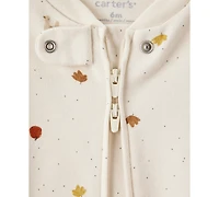 Carter's Baby Thanksgiving Turkey-Print Cotton Long-Sleeve Sleep & Play Footed Coverall