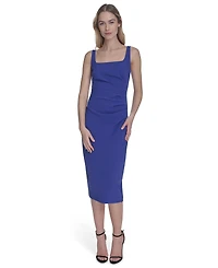 Vince Camuto Women's Square-Neck Midi Bodycon Dress