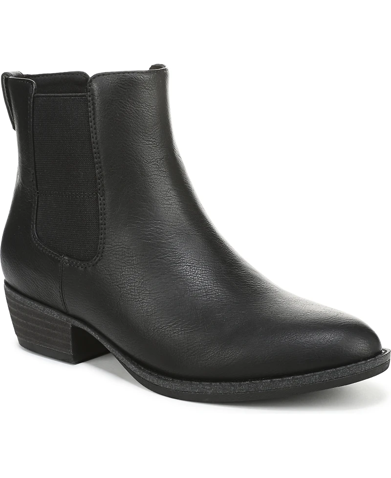 Dr. Scholl's Women's Mara Stacked Block Heel Chelsea Short Boots