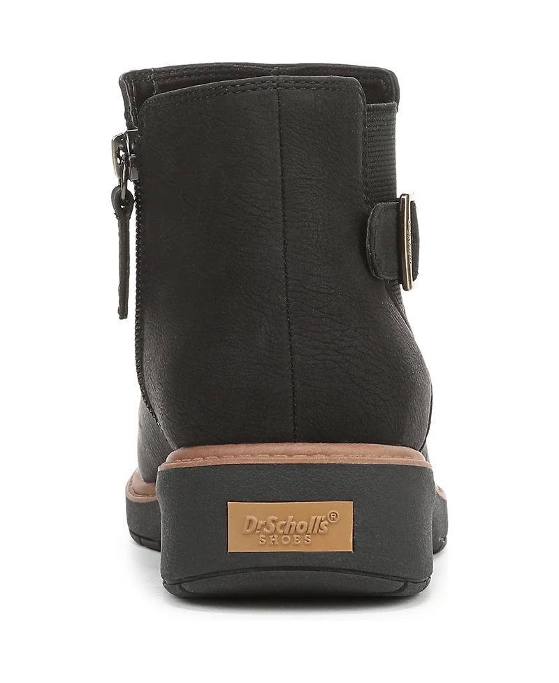 Dr. Scholl's Women's Calm One Round Toe Chelsea Short Boots