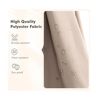 9.5 Feet Square Patio Cantilever Umbrella with 360° Rotation