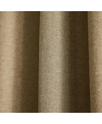 Lush Decor Meena Slub 100% Blackout Window Curtain Panels Blue Pair 52x84