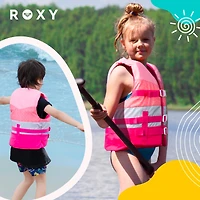 Roxy Life Vest Uscg Approved for kids, Lightweight Epe Foam with Quick-Release Buckles