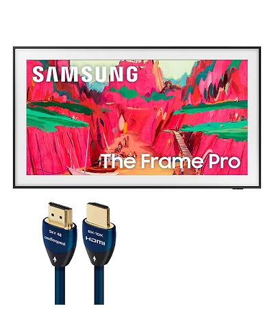 Samsung LS03FAW 65 Inch 4K The Frame Pro Tv with AudioQuest Sky 3m Hdmi Cable