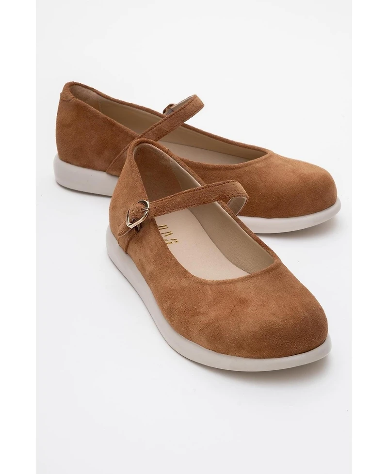 Anisa Leather Strap Flat (Women)