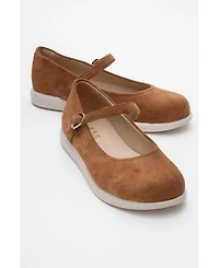 Anisa Leather Strap Flat (Women)
