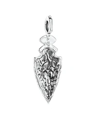 American West Jewelry Sterling Silver Red Jasper Fritz Casuse Arrowhead Pendant Enhancer