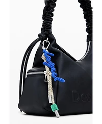 Desigual Women's Medium 3D logo bag with ruched handle