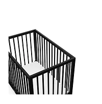 Graco Teddi 4-in-1 Convertible Mini Crib - Black