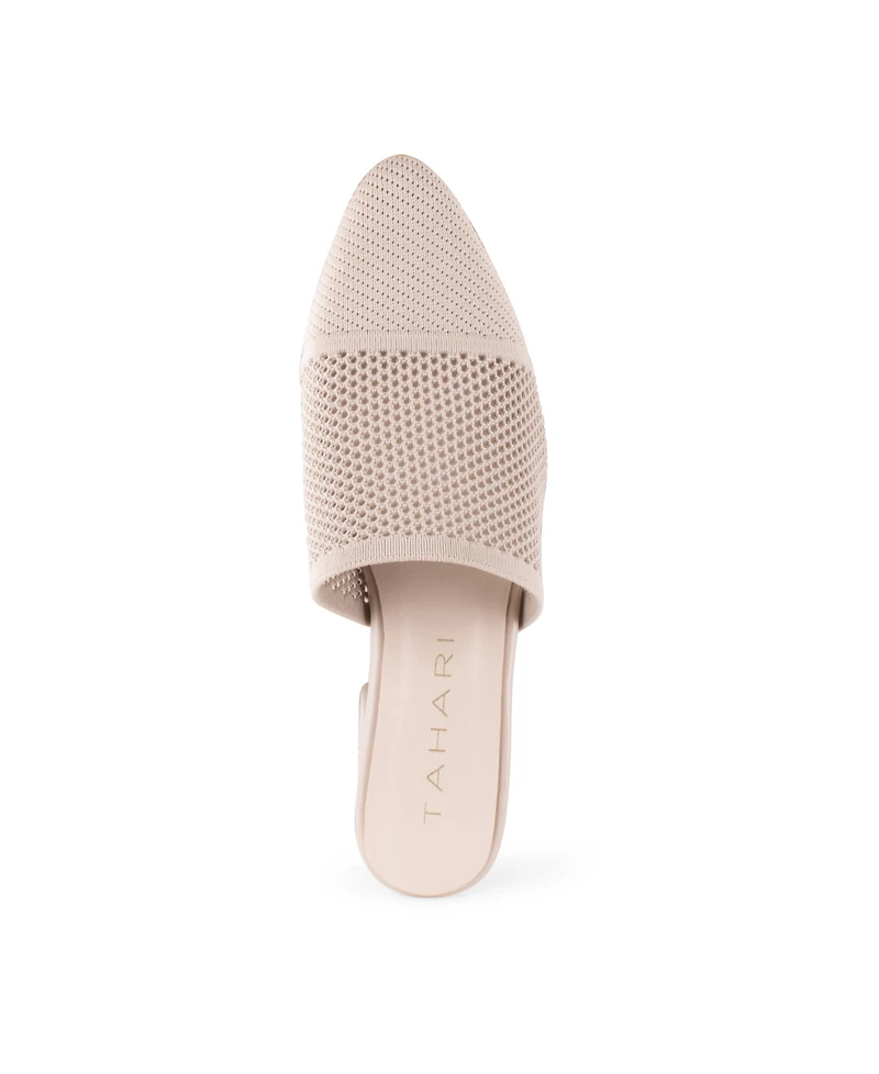 Tahari Women's Santorini Knit Slip-On Mules