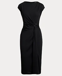 Lauren Ralph Women's Ring-Trim Jersey Cap-Sleeve Dress