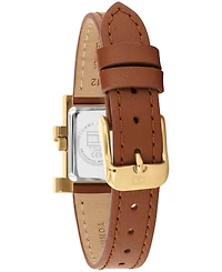 Tommy Hilfiger Women's Quartz Brown Leather Strap Watch, 21mm