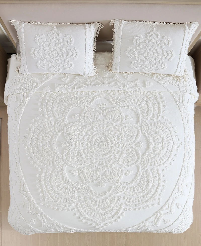 Beatrice Home Fashions Lotus Chenille Lightweight Sham, Standard