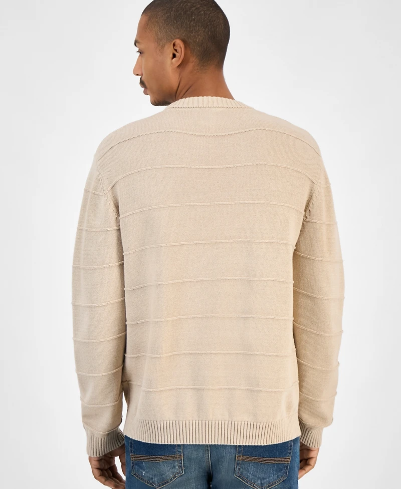 Sun + Stone Men's Ribbed Crewneck Sweater, Macy's Exclusive