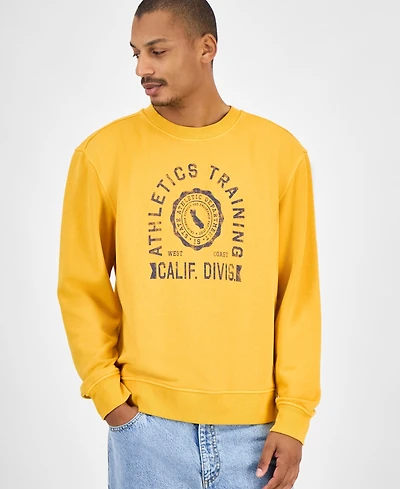 Sun + Stone Men's Athletic Graphic Sweatshirt, Macy's Exclusive