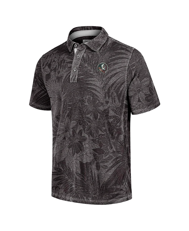 Tommy Bahama Men's Black Florida State Seminoles Sport Santiago Paradise Polo Shirt
